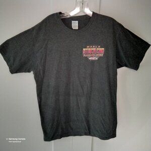 Rare World Stock Car Festival 2022 Labor Day Gray Short Sleeve T-Shirt GUC L